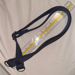 Travelon Navy replacement bag  canvas strap with Silver Buckle